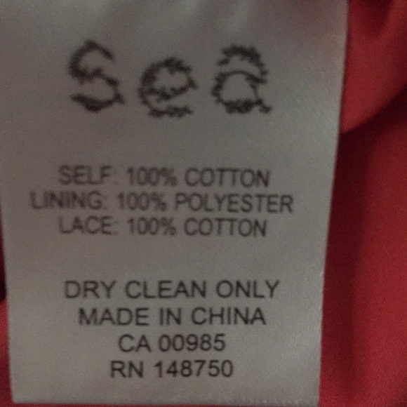 Sea New York Embroidered Dress Size 0 - Picture 8 of 8